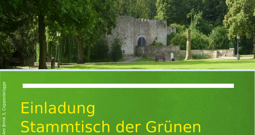 Einaldung Grüner Stammtisch Gemeinde Coppenbrügge